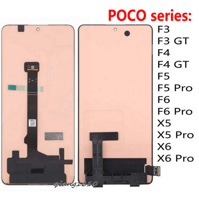 OEM OLED Display LCD Touch Screen For Xiaomi POCO F3 F4 F5 F6 X5 X6 series