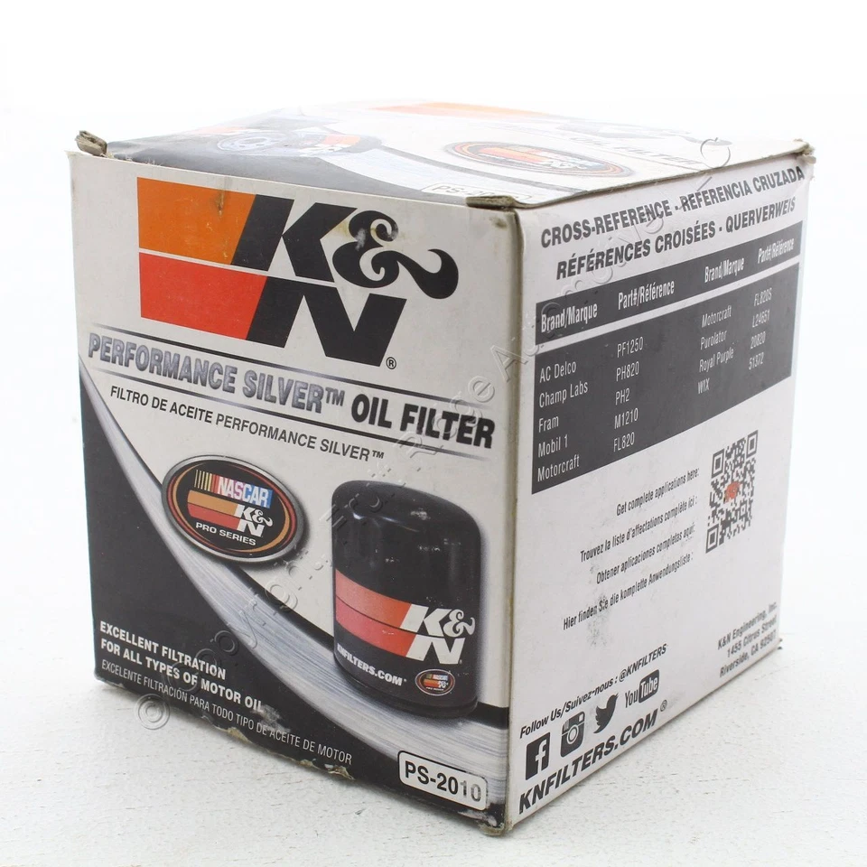 Filtro de aceite de motor K&N PS2010 rendimiento para cargador Challenger Dakota 2008-2020 Foto 2 de 2