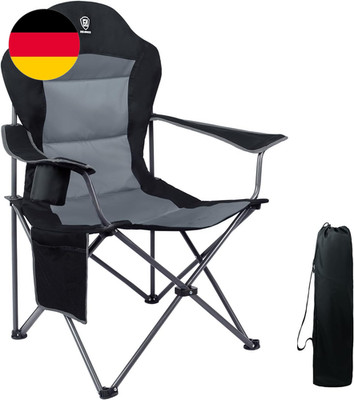 EVER ADVANCED Luxus Campingstuhl Faltbar 160 KG Belastbar Ultragroß Mit Hochlehn