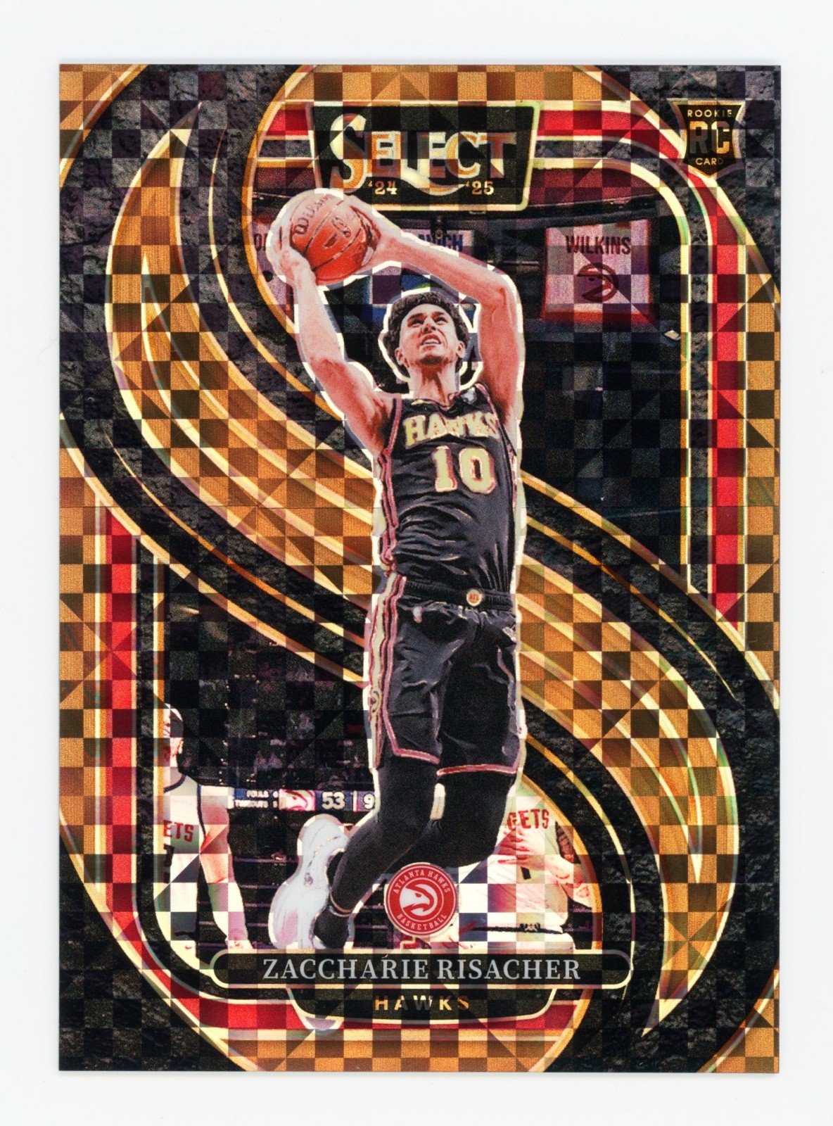 2024-25 Select ZACCHARIE RISACHER Premier Level Rookie Bronze Checker /49 #180