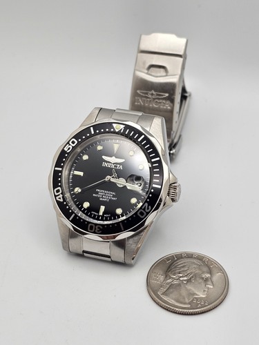 Reloj Invicta Pro Diver 38 mm para hombre analógico con fecha acero inoxidable esfera negra #8932 - Imagen 16 de 20