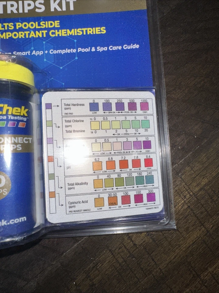 Kit completo de tiras de teste para piscina e spa AquaChek 541604A Select 7 em 1 - Imagem 3 de 4