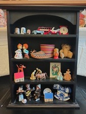Vintage Toys wooden display shelf curios trinkets curated collectables gift
