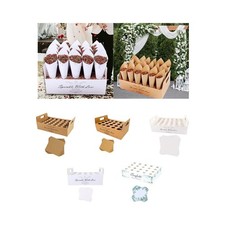 Cônes de confettis et boîte de support, plateau de boîte à confettis pour