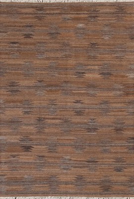 Natural Dye Kilim Flat-Weave Area Rug 5x7 Wool Hand-woven Reversible Carpet