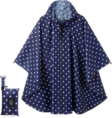 Fashion Hooded Rain Poncho Waterproof Raincoat Jacket W/ pocket Women/Men/Adult