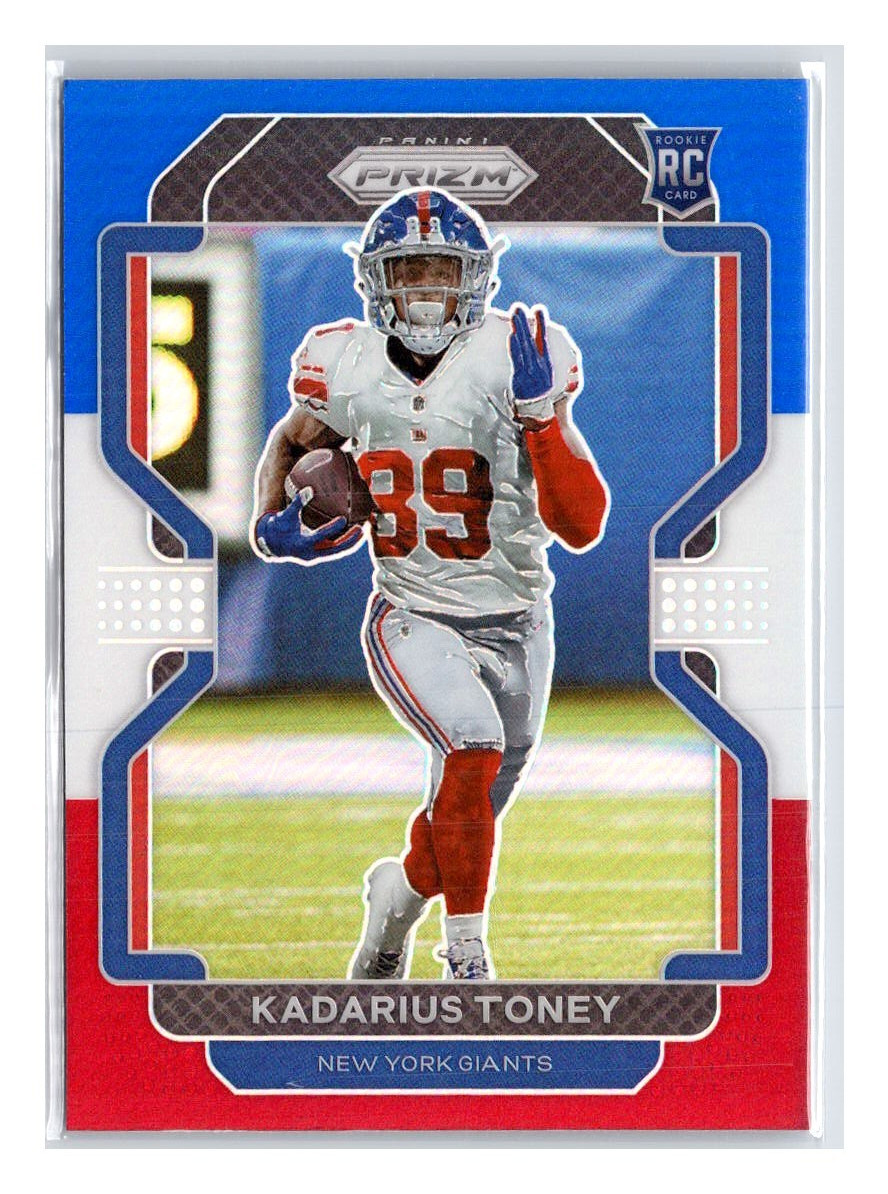 Kadarius Toney 2021 Panini Prizm Red White & Blue Prizm Rookie RC #342 🏈 Giants