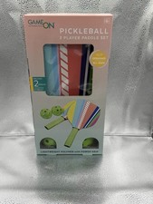 NEW in Box Kids GAME ON 2 Pickleball Paddles Balls Outdoor Game Toys