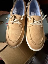Cat & Jack Reece Boys Beige Boat Shoe Sneaker...