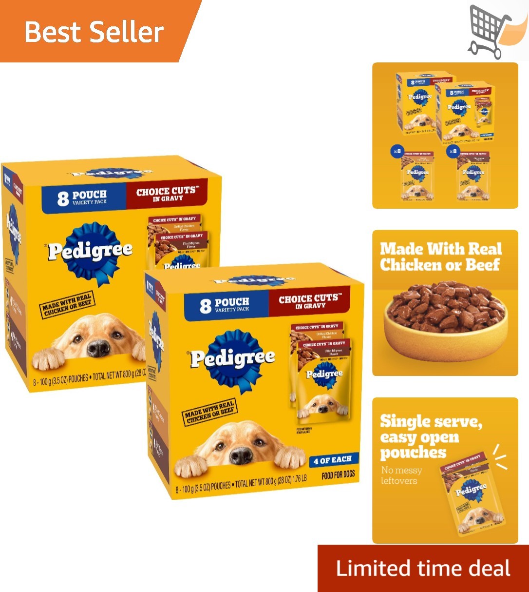 Pack Adult Soft Wet Real Chicken Beef Pate For Large Breeds
