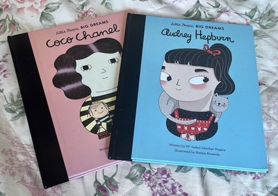 Coco Chanel & Audrey Hepburn Beautiful Children (or Adult) Illustrated Books Set