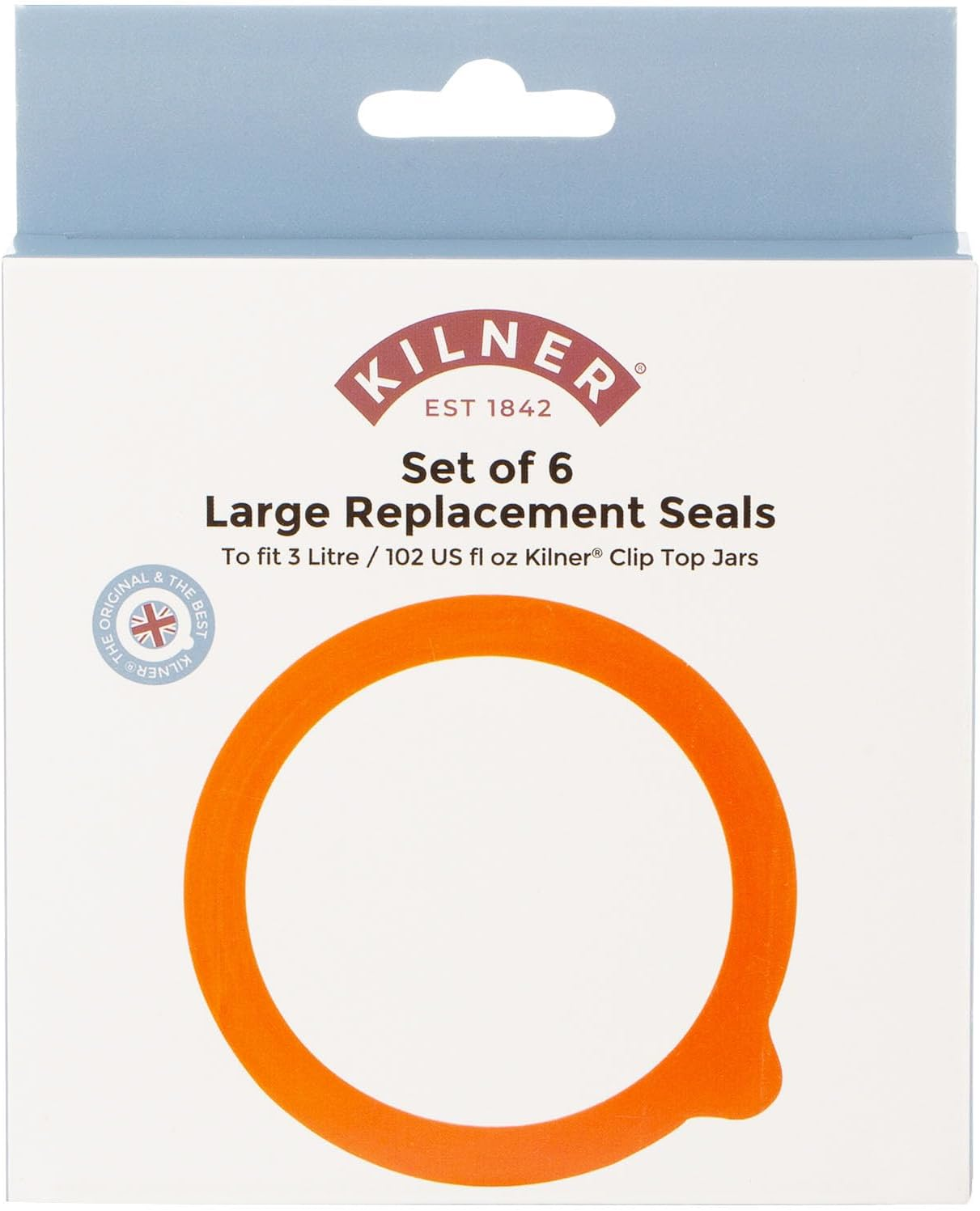 Replacement Rubber Seals Pack of 6 Airtight Food-Safe Seals round Clip