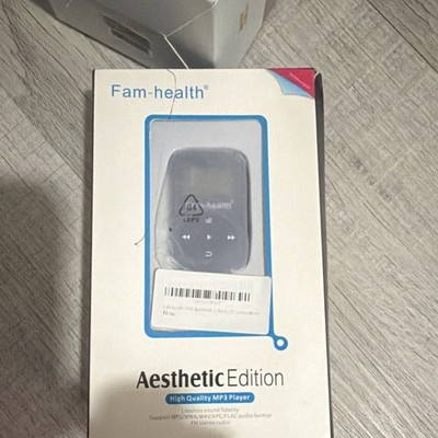 Fam-health Aesthetic Edition Digital Music Player Black FM Radio MP3 WMA WAV