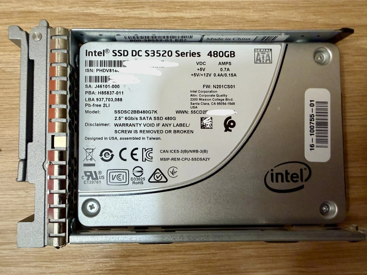 25+ Intel Solid State Drives 480 GB Storage Capacity for sale