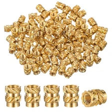 iplusmile 100pcs 3D Printing Brass Nuts M3 Thread Brass Knurled Nuts, Female ...