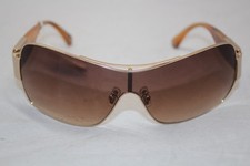 Coach Marchon Hazel S563 Blonde Tortoise 57-18-120 Sunglasses Brown Scratched 