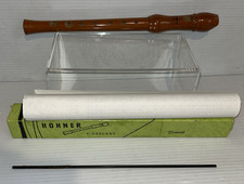 VINTAGE HOHNER C-DESCANT WOOD RECORDER EDUCATOR 9504 INSTRUMENT w/ BOX