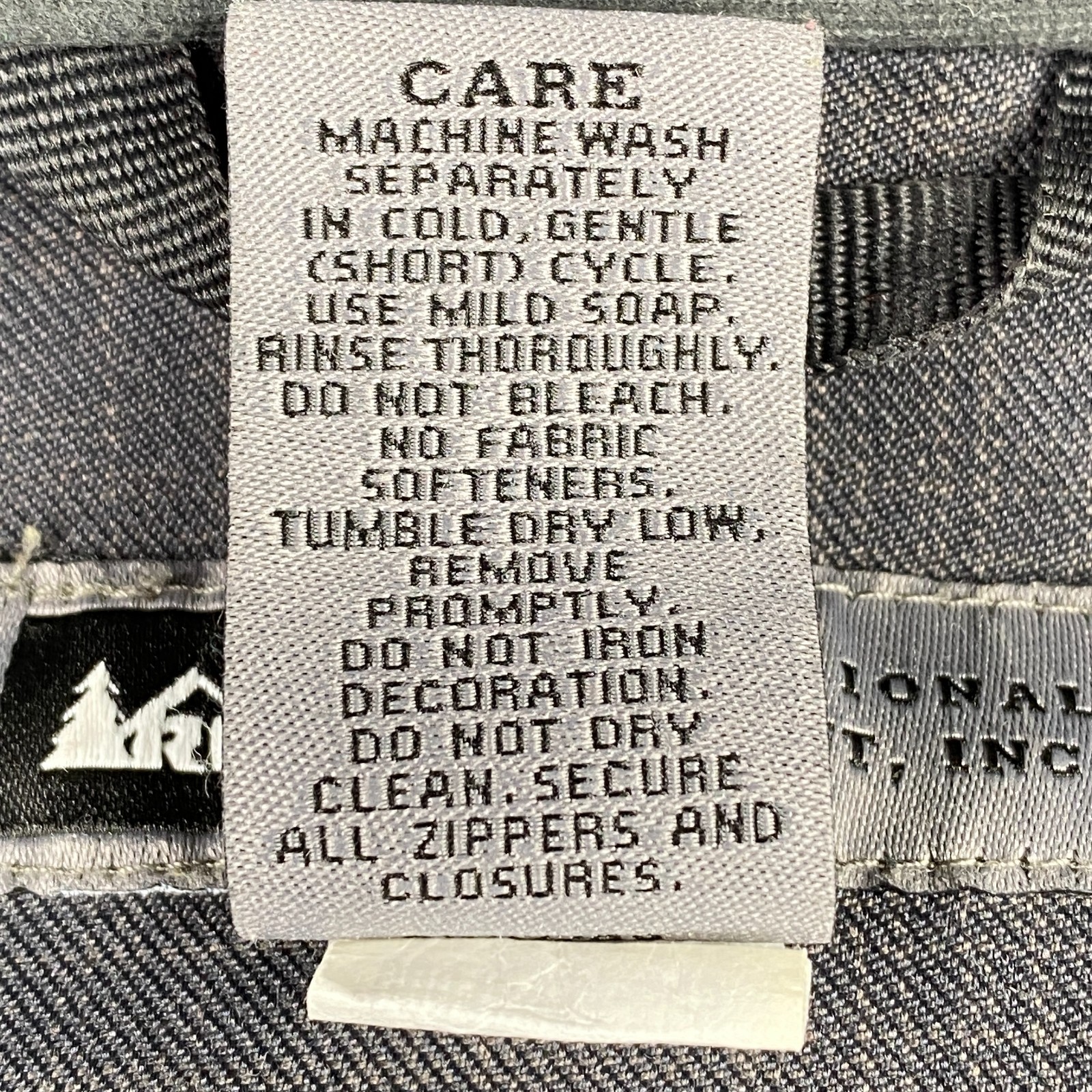 REI E1 Elements Rain Jacket Womes Large Gray Hood… - image 6