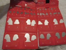 LOT of 2 -- Starrett No. S167C Radius Gauge Set in Original Pouch Machinist Tool