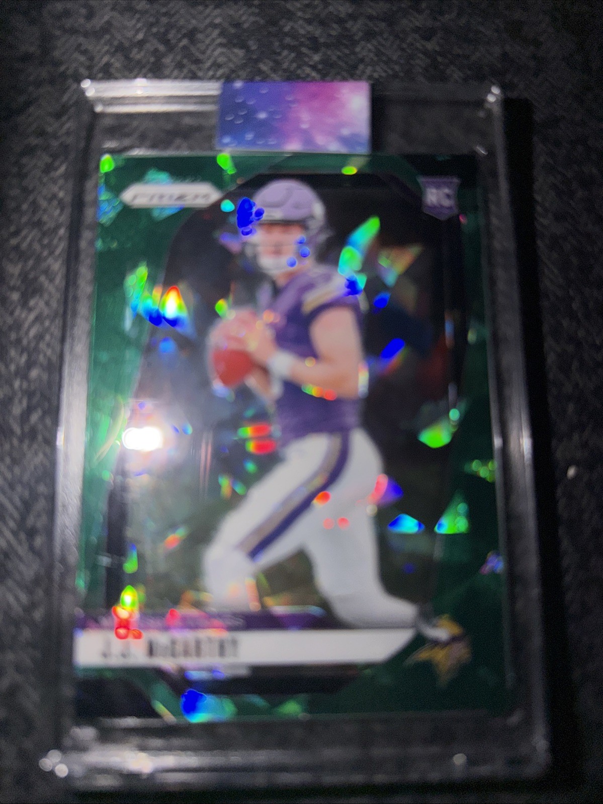 2024 Panini Prizm - Rookies J.J. McCarthy #400 Green Ice Prizm (RC)