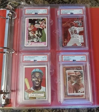 SIMPLY GENIUS 3Ring Binder Clamshell Protectors for 80 PSA Graded Slabs