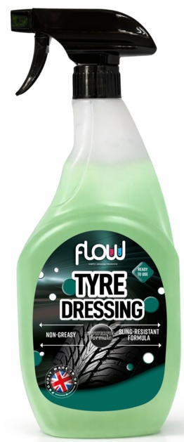 FlowChem Tyre Dressing Cleaner Car Van Dirt Road Grime Brake Dust Restore 750ml