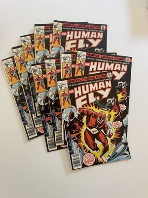 The Human Fly #1 Sep 1977 Bronze Age Marvel Comics - Lot of 10 Readers