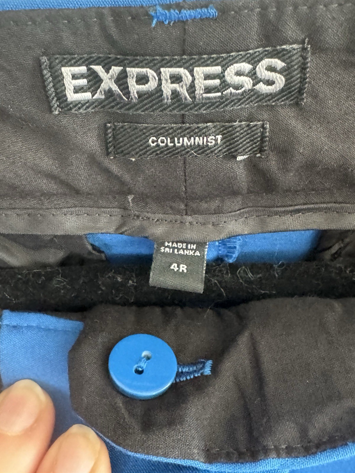 Express Columnist Button Zip Flat Front Straight … - image 4
