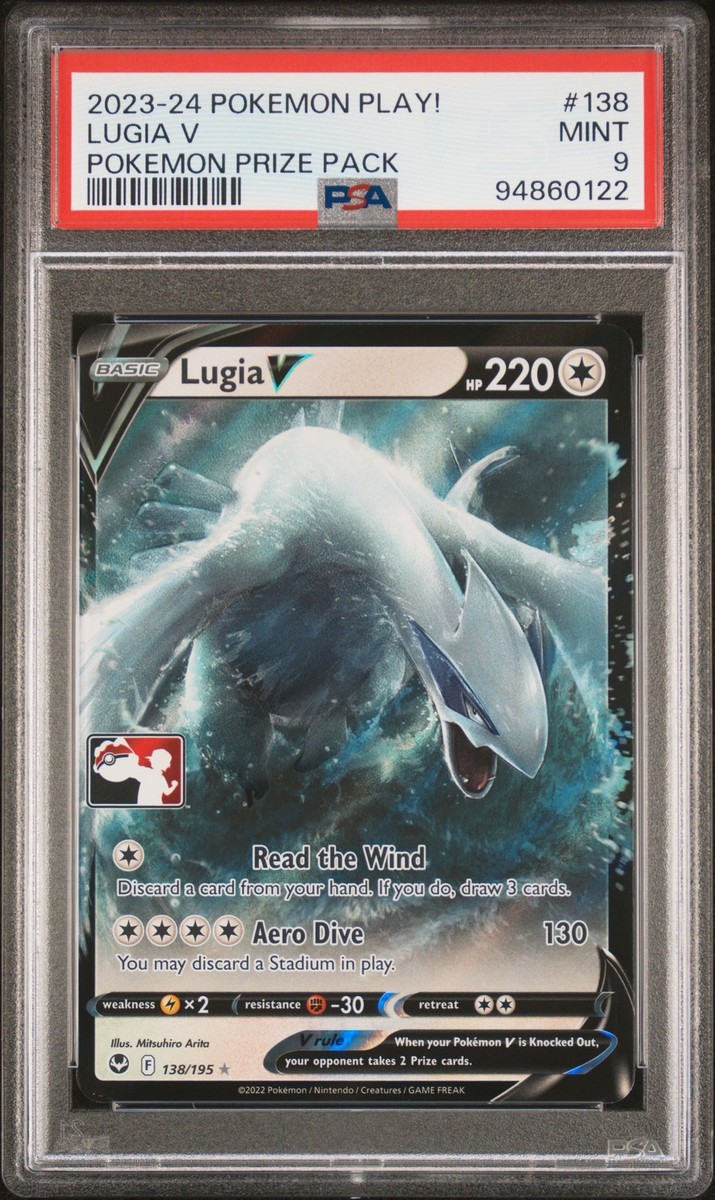 Pokemon TCG Lugia V Pokemon Play! Pokemon Prize Pack 138 PSA 9 | eBay