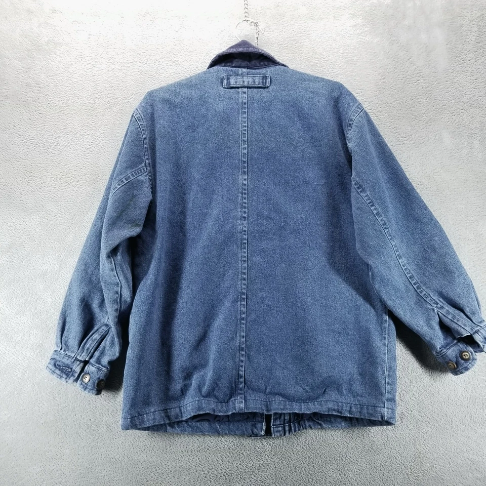 Chaqueta De Colección St Johns Bay Para Mujer M Tareas Granero Abrigo Bolsillos de Campo Franela Forrada Foto 2 de 4