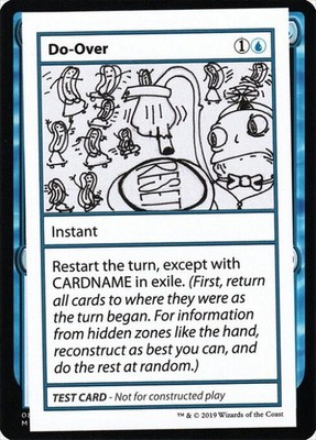 Do-Over (No PW Symbol) - Light Play MTG Mystery Booster Test Print 2021