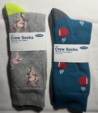 Calze Old Navy colorate Holiday Hot Coco & Festive Flamingo Crew / confezione da 2 / nuove