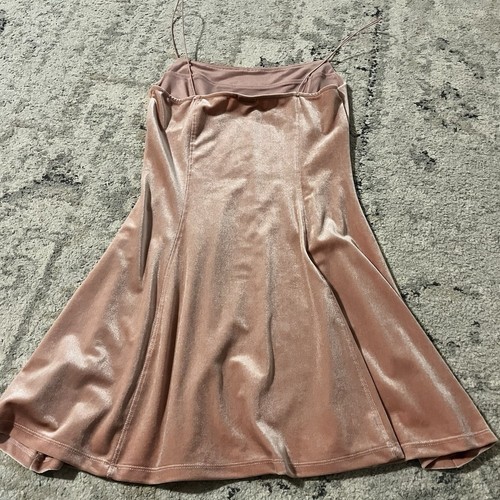 Urban Outfitters Pink Velvet Corset Strappy Mini Dress Balletcore Coquette S - Picture 6 of 7