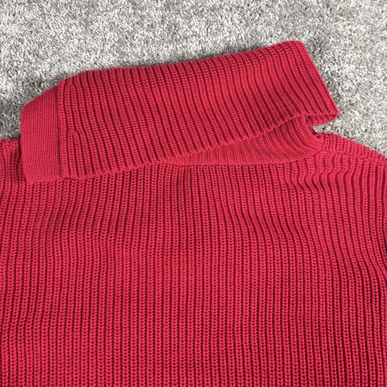 Talbots Medium Split Cowl Neck Shaker Stitch Swea… - image 13