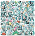 Hatsune Miku Stickers, 65-Piece Waterproof Sticker Pack, PVC, Irregular Size