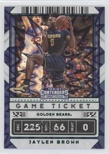 2020 Panini Contenders Draft Picks Game Ticket Green Explosion Jaylen Brown 03gt