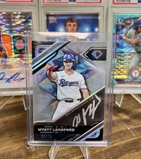 Topps Diamond Icons Wyatt Langford Black Polychromatink Auto Rangers /15🔥🔥🔥