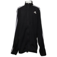 Adidas, Trainingsjacke, Unisex (Kinder), Größe: 176, Schwarz/Weiß #LuD
