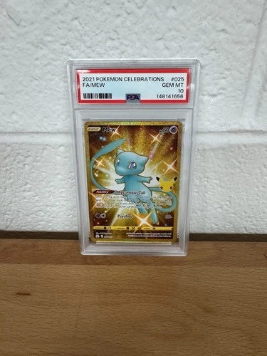Pokémon Mew 025/025 Celebrations Secret Rare Full Art Holo PSA 10