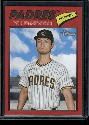 2026 Topps Heritage #120 Yu Darvish Red