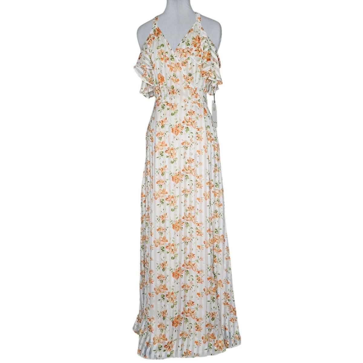 Privacy Please M Ivory Floral Wrap Maxi Dress Acme Cottage Ruffle Formal Event | eBay Privacy Please M Ivory Floral Wrap Maxi Dress Acme Cottage Ruffle Formal Event | eBay