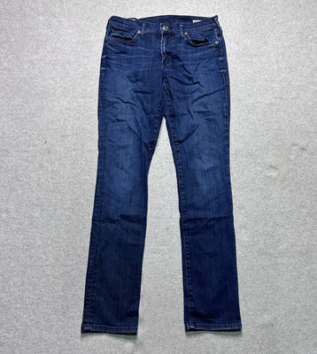 True Religion Jeans Halle Super Skinny Stretch Womens Size 27 Dark Wash Denim