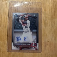 2025 Topps Bowman Chrome Baseball Khadim Diaw Prospect Auto