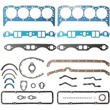 Full Engine Gasket Set For Early 2 Piece Rear Seal Chevrolet Sbc 283 327 350 Duw