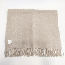 ina Plain large stole Scarf light beige 5-1206T◎