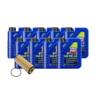 9L Liqui Moly Synthoil Energy A40 0W-40 Hengst Oil Change Kit for Mercedes V8