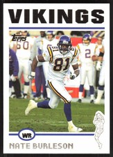 Nate Burleson, 2004 Topps, #138, Minnesota Vikings,