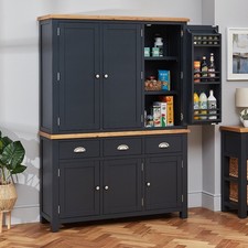 Cotswold Charcoal Grey Triple Kitchen Larder Pantry -SLIGHT SECONDS-FC26-FC50-A1