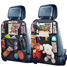 Kids Backseat Car Organizer Storage With USB Headphone Hole Fits Auto 2 PCS