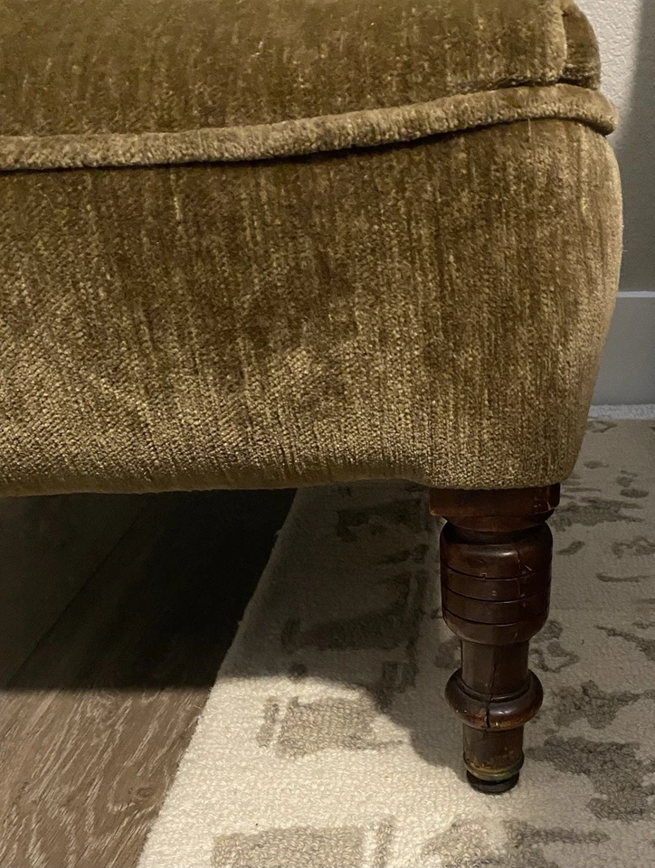 Antigua silla/s zapatilla tapizada de costura renovada. Foto 4 de 4